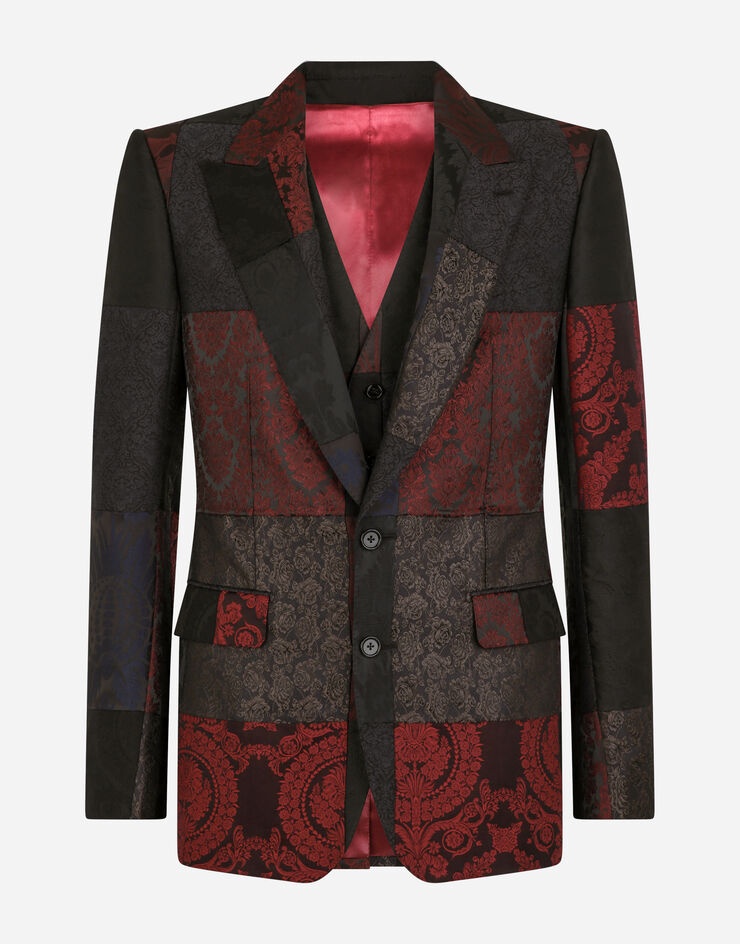 Jacquard patchwork Sicilia-fit suit - 3