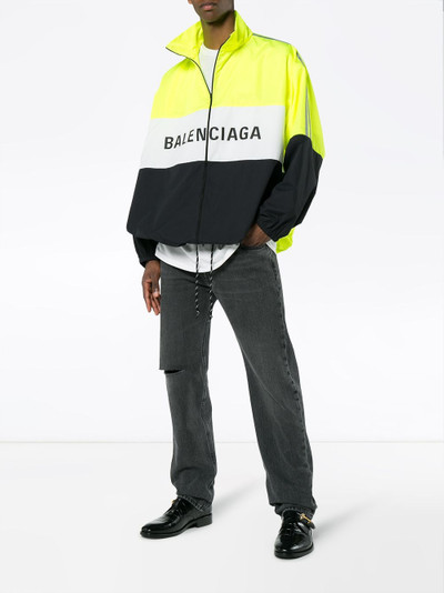 BALENCIAGA Logo Zip Up Track Jacket outlook