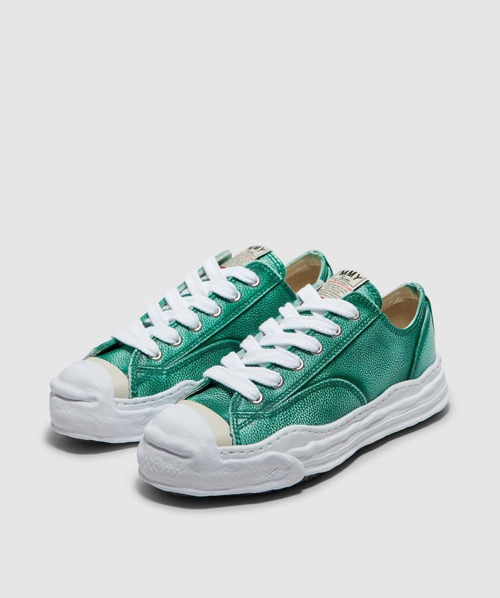 Hank low brushed shrink leather sneaker - 2