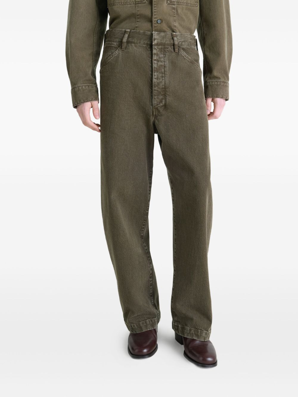 Maxi Workwear snow-wash jeans - 3