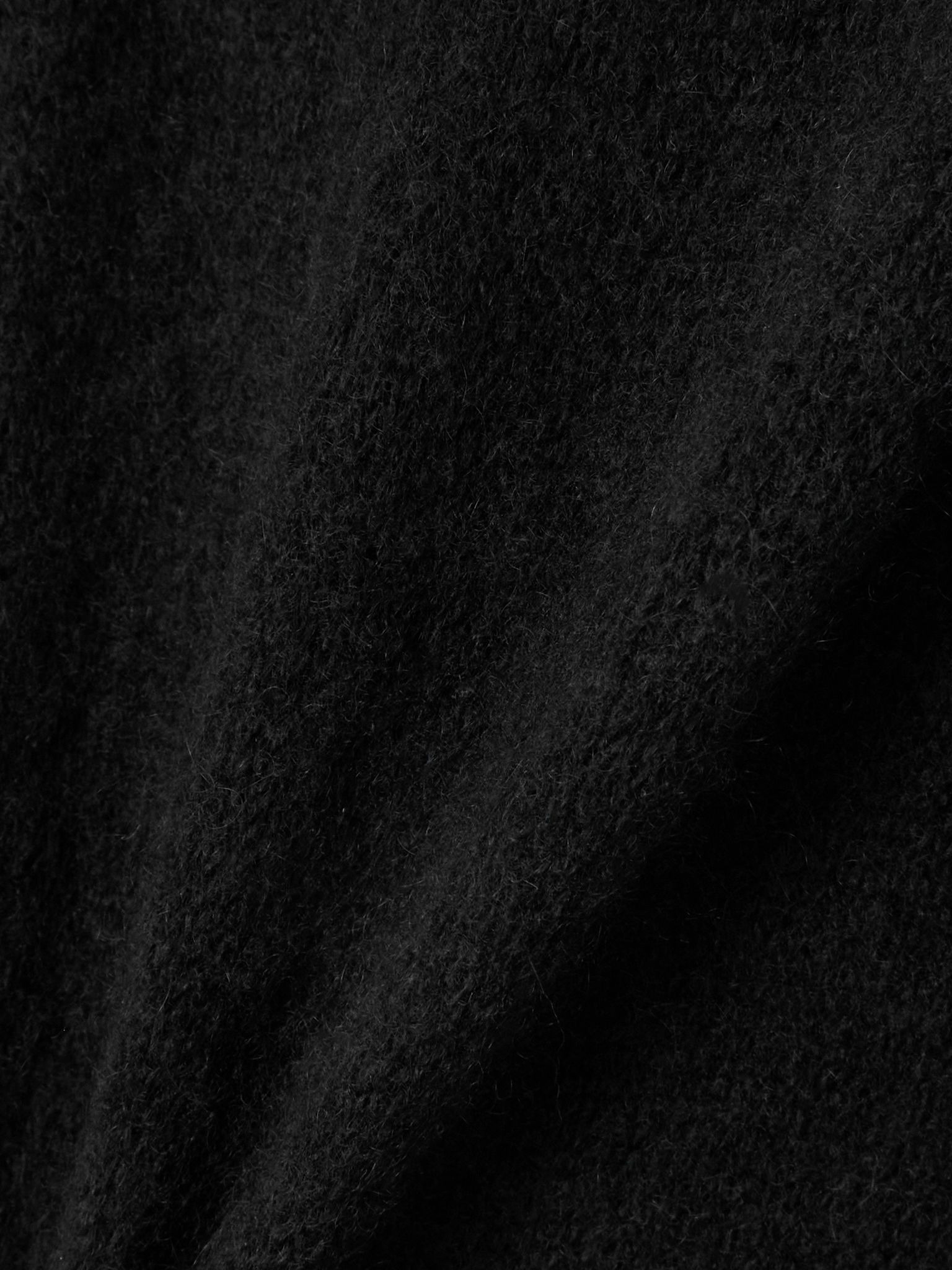 Cashmere and silk-blend turtleneck top Black - 4