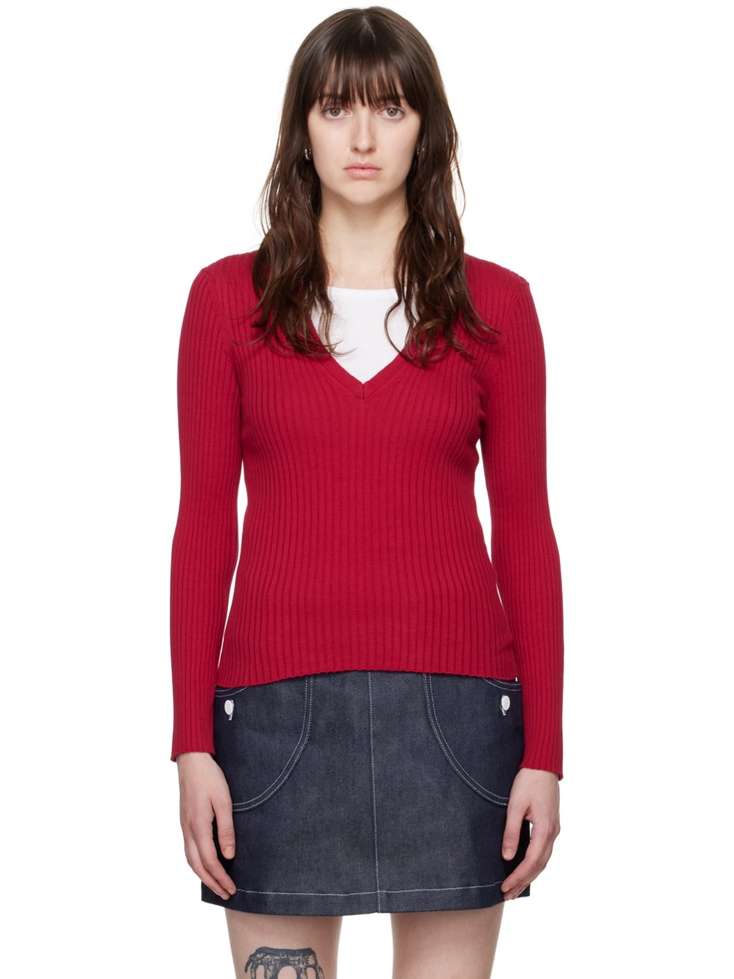 Red Katie Holmes Edition Camille Sweater - 1