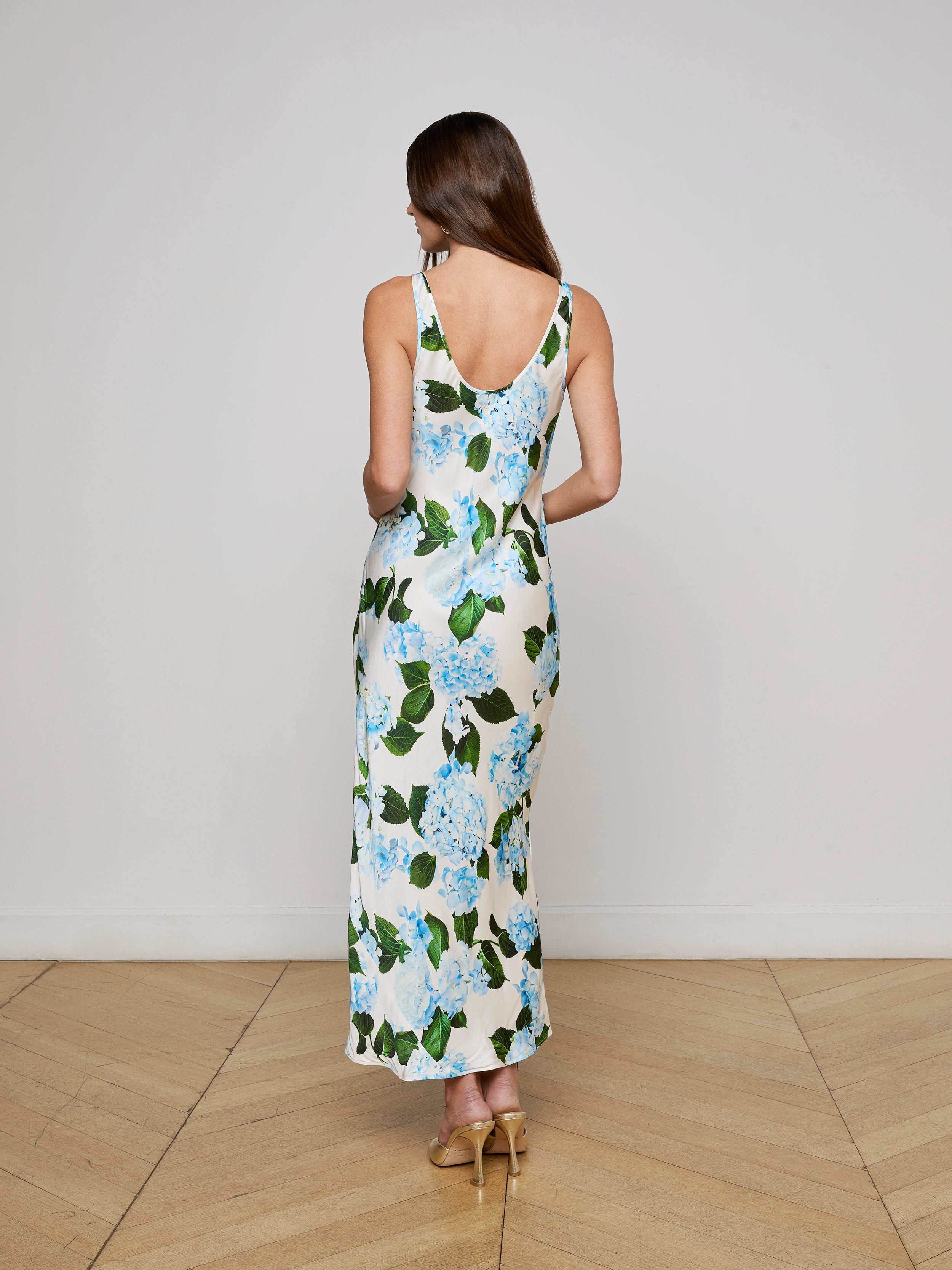 Akiya Satin Maxi Dress - 4