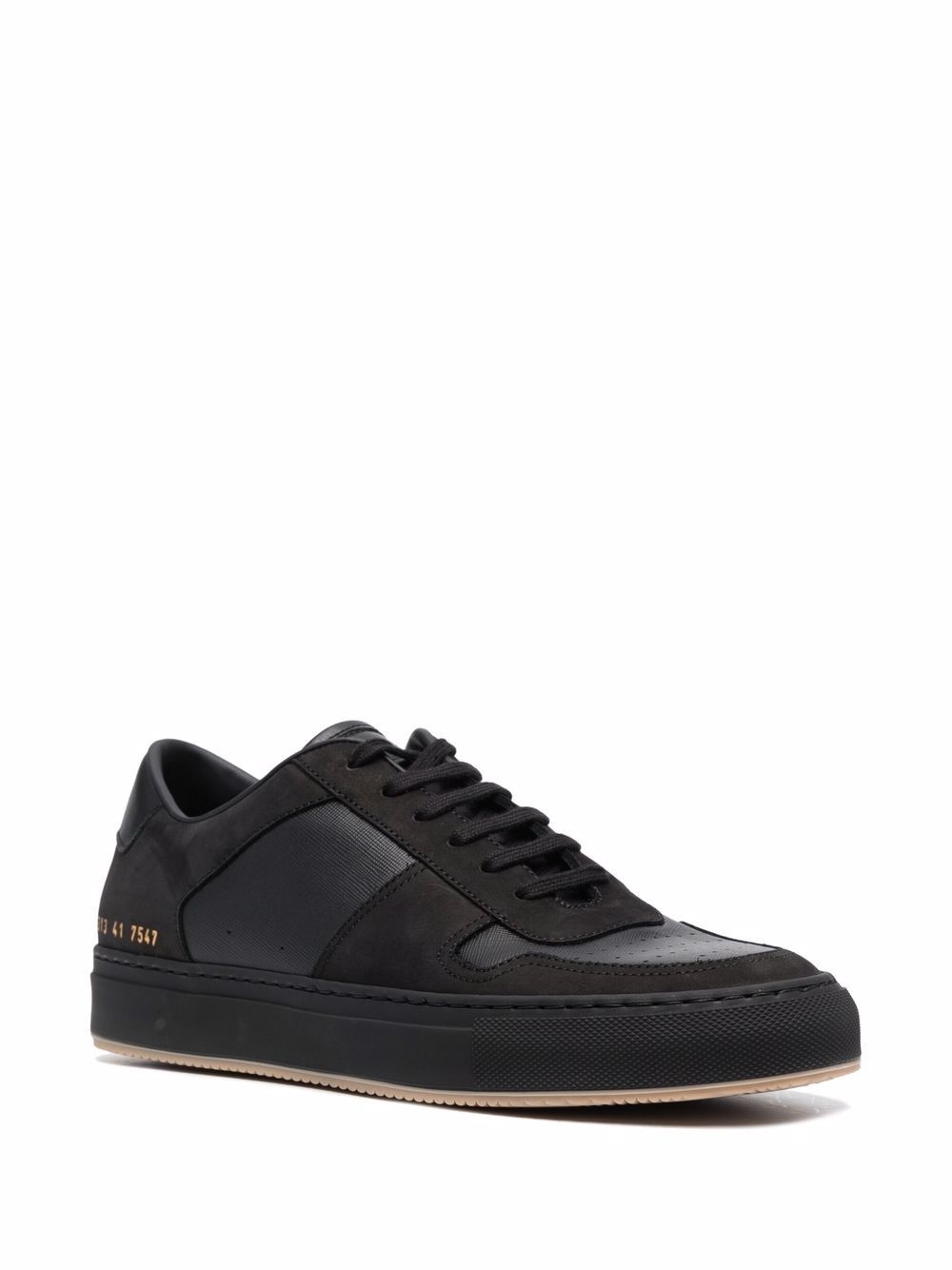 panelled lace-up sneakers - 2