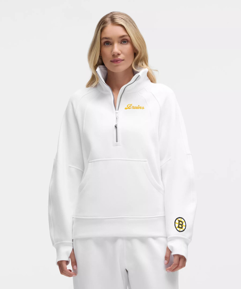 Scuba Oversized Funnel-Neck Half Zip Long *Boston Bruins 1