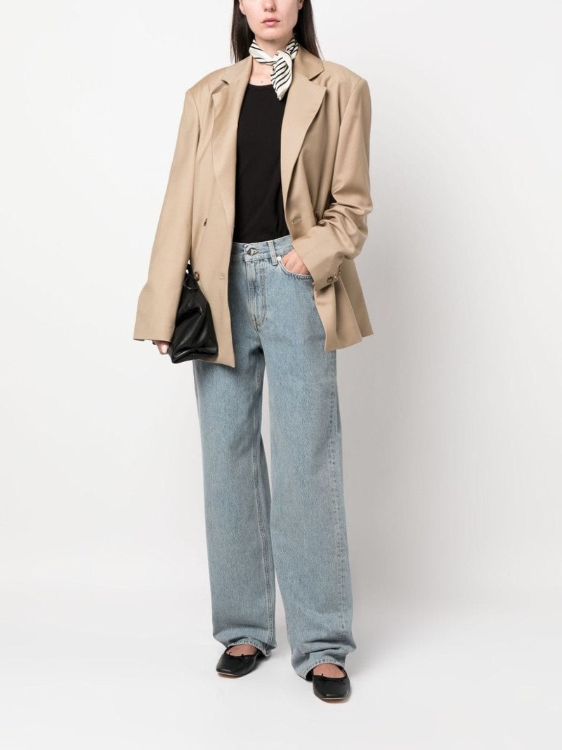 Loulou de Saison light-wash wide-leg jeans outlook