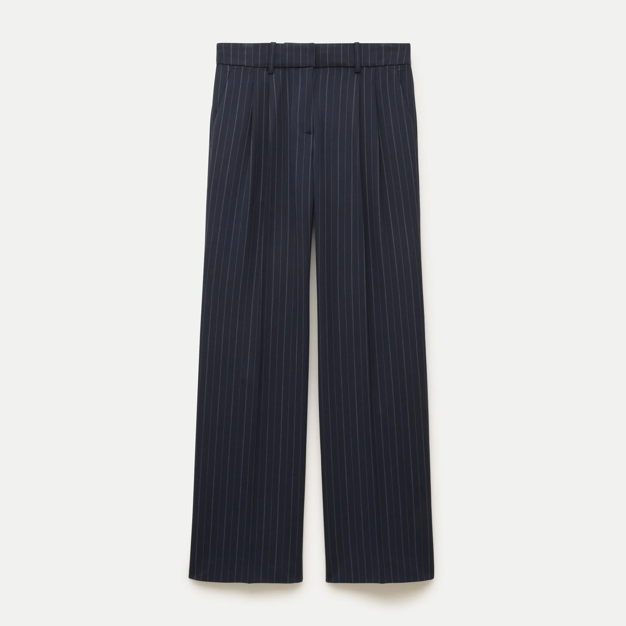 Essential trouser in striped wool blend - 1
