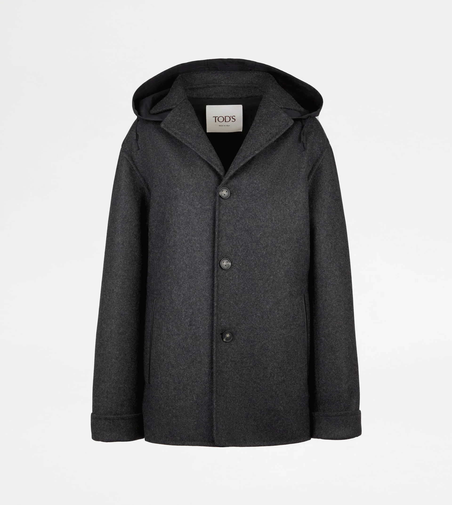 JACKET IN DOUBLE CASHMERE - GREY - 1