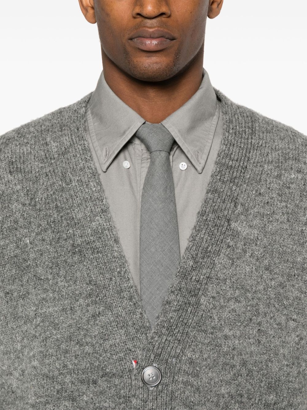 4-Bar mélange wool cardigan - 5