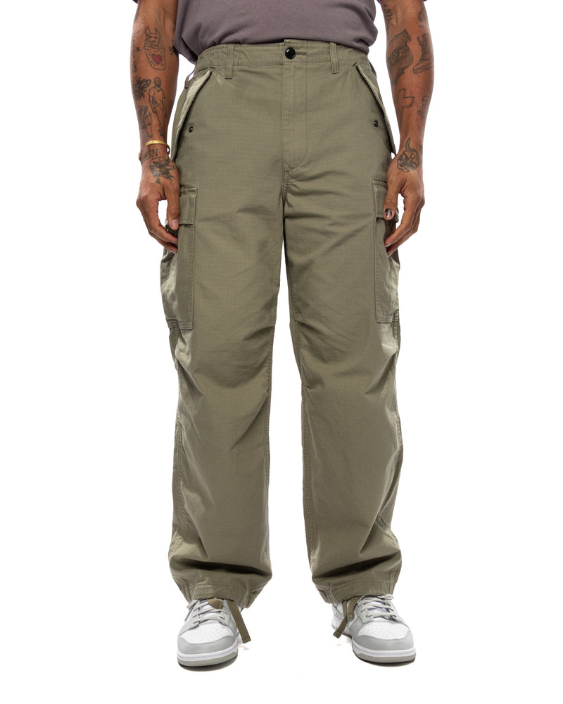 Stüssy Military Cargo Pant Ripstop Olive - 7544877252692 | REVERSIBLE