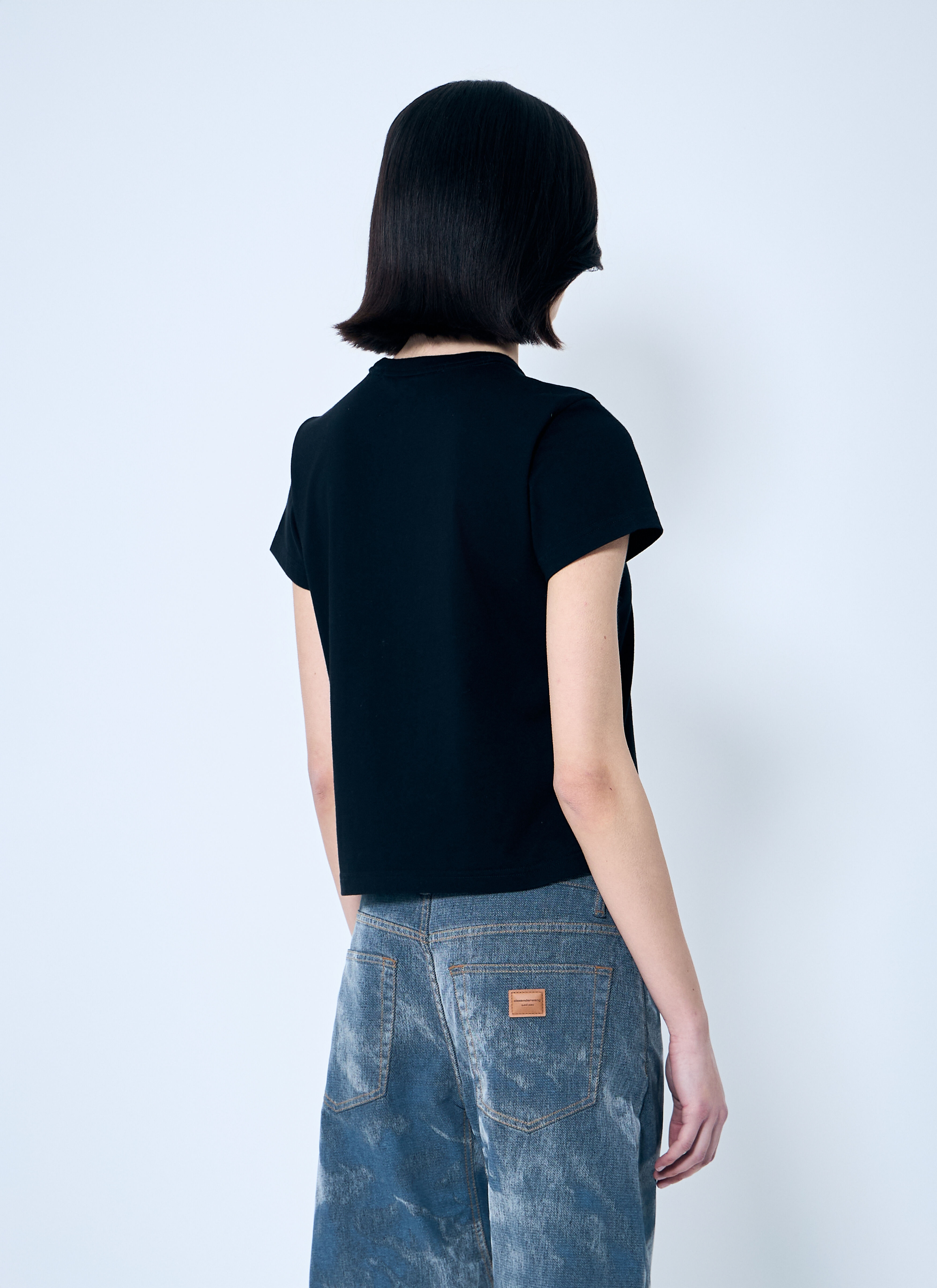 Distressed Logo Shrunken T-Shirt - 4
