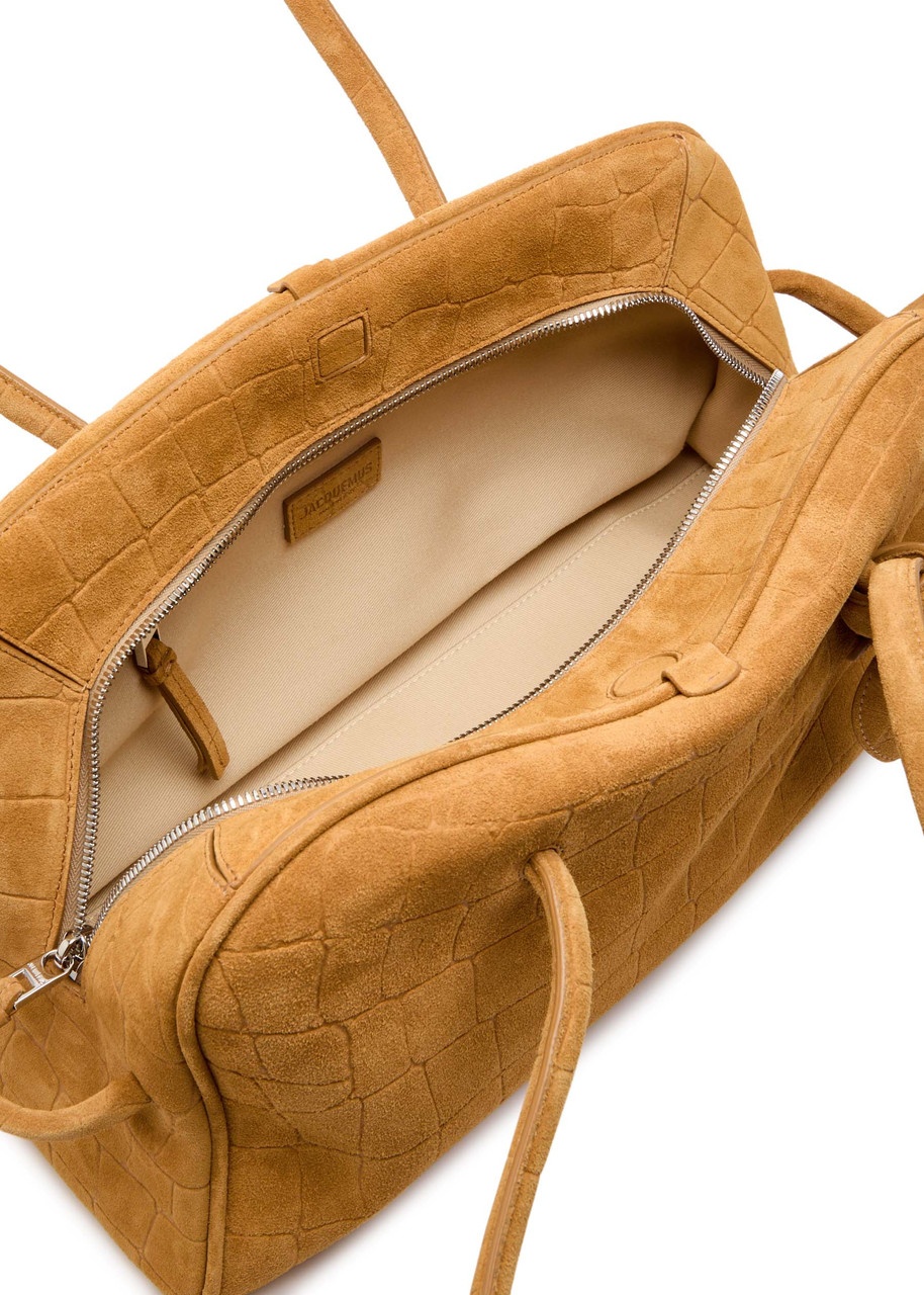 Jacquemus Le Turismo Crocodile-effect Suede Shoulder bag - 4