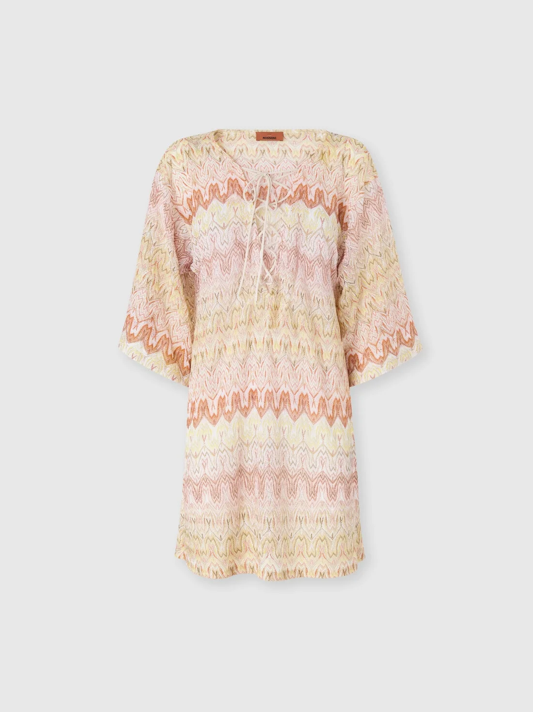 Short caftan in space-dye lace - 1