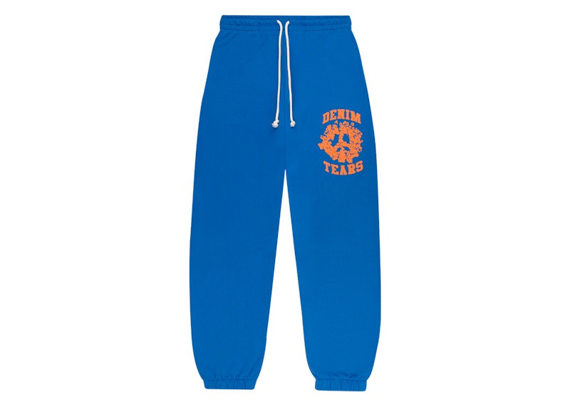 DENIM TEARS Denim University Sweatpants "Royal Blue" outlook