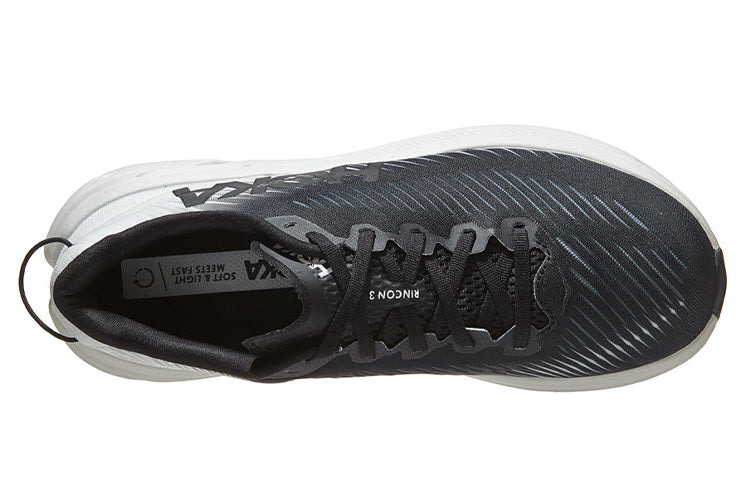 (WMNS) HOKA ONE ONE Rincon 3 Wide 'Black White' 1121371-BWHT - 3