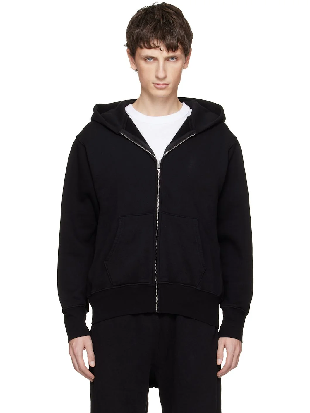 Black Heavyweight Zip Hoodie - 1