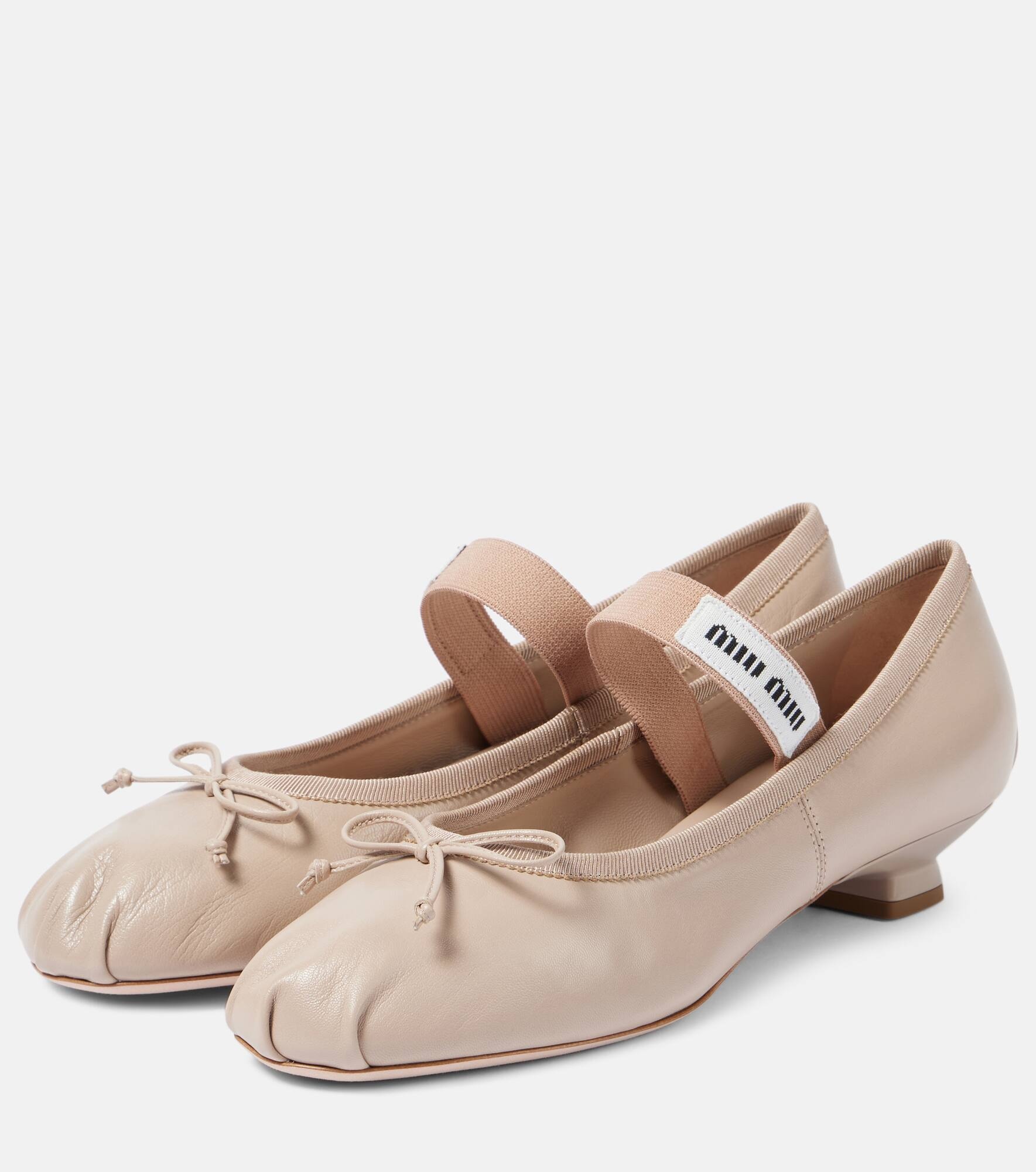 Mj leather ballet flats - 4