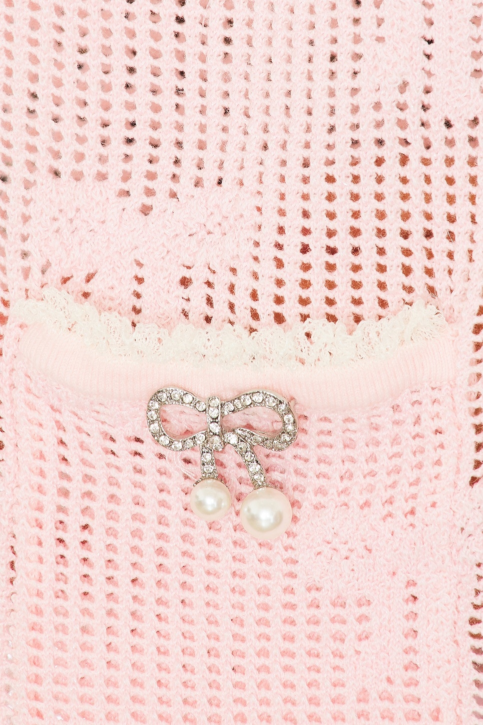 Bow Crochet Cardigan - 5