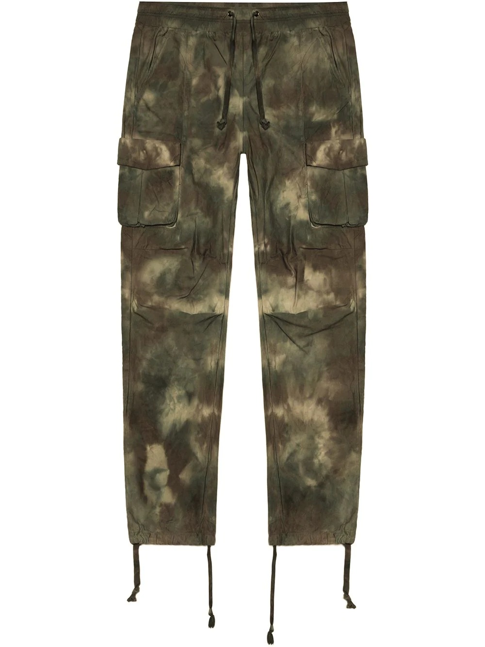 camouflage tie-dye cargo pants - 1