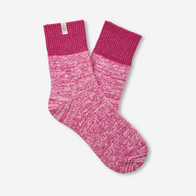 ® Women's Rib Knit Slouchy Quarter Knit/Recycled Materials in Chroma Pink - 1