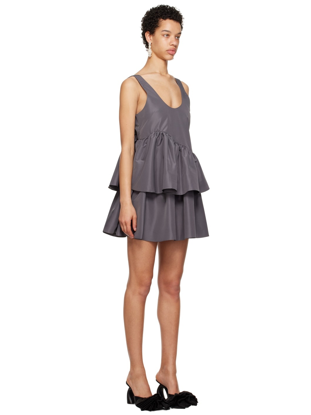 SSENSE Exclusive Gray Valeria Minidress - 2