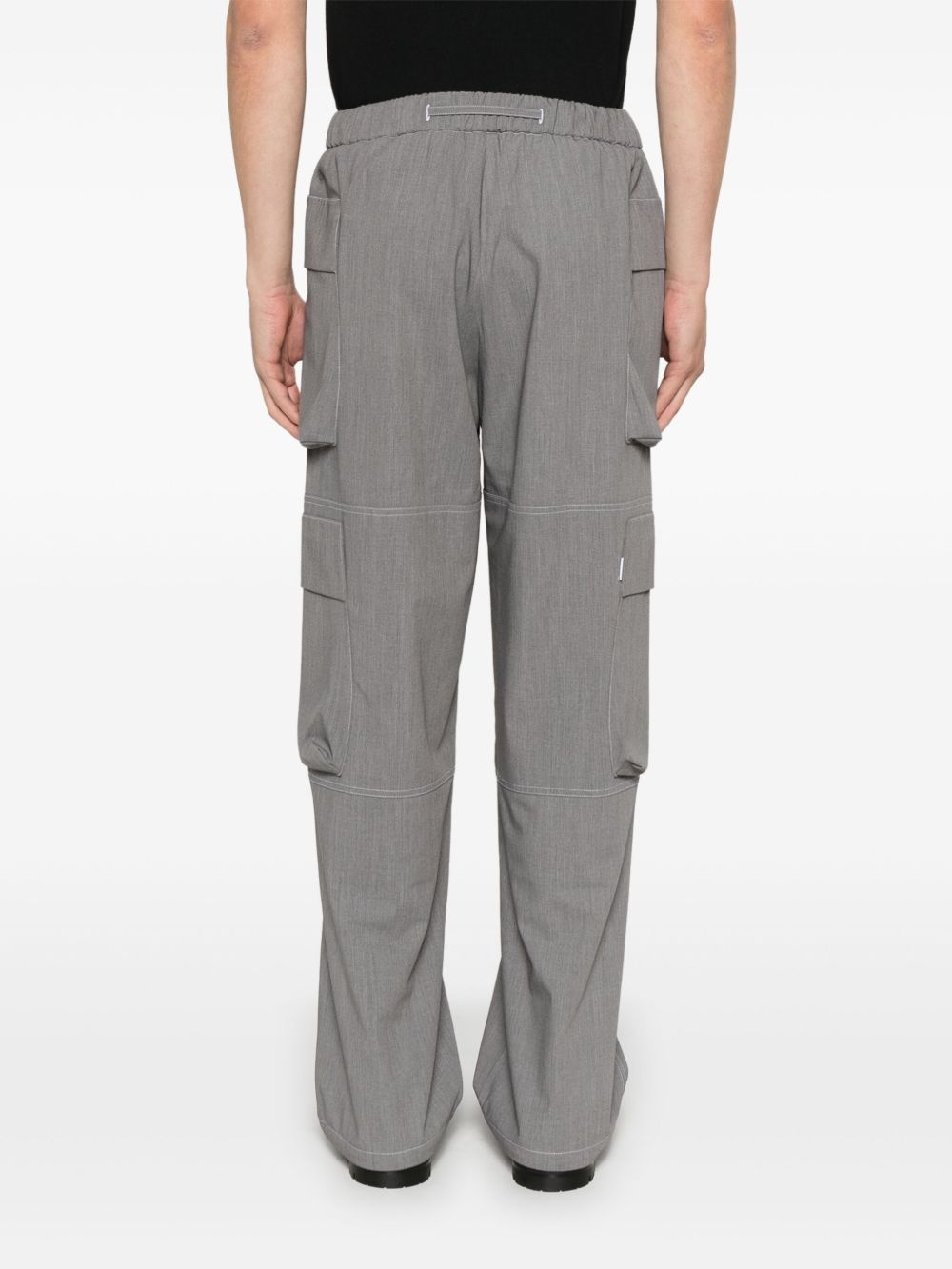 drawstring cargo pants - 4