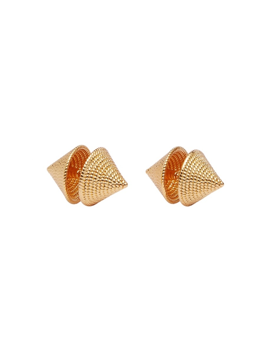 SPIRAL ROPE CONE EARRINGS - 1