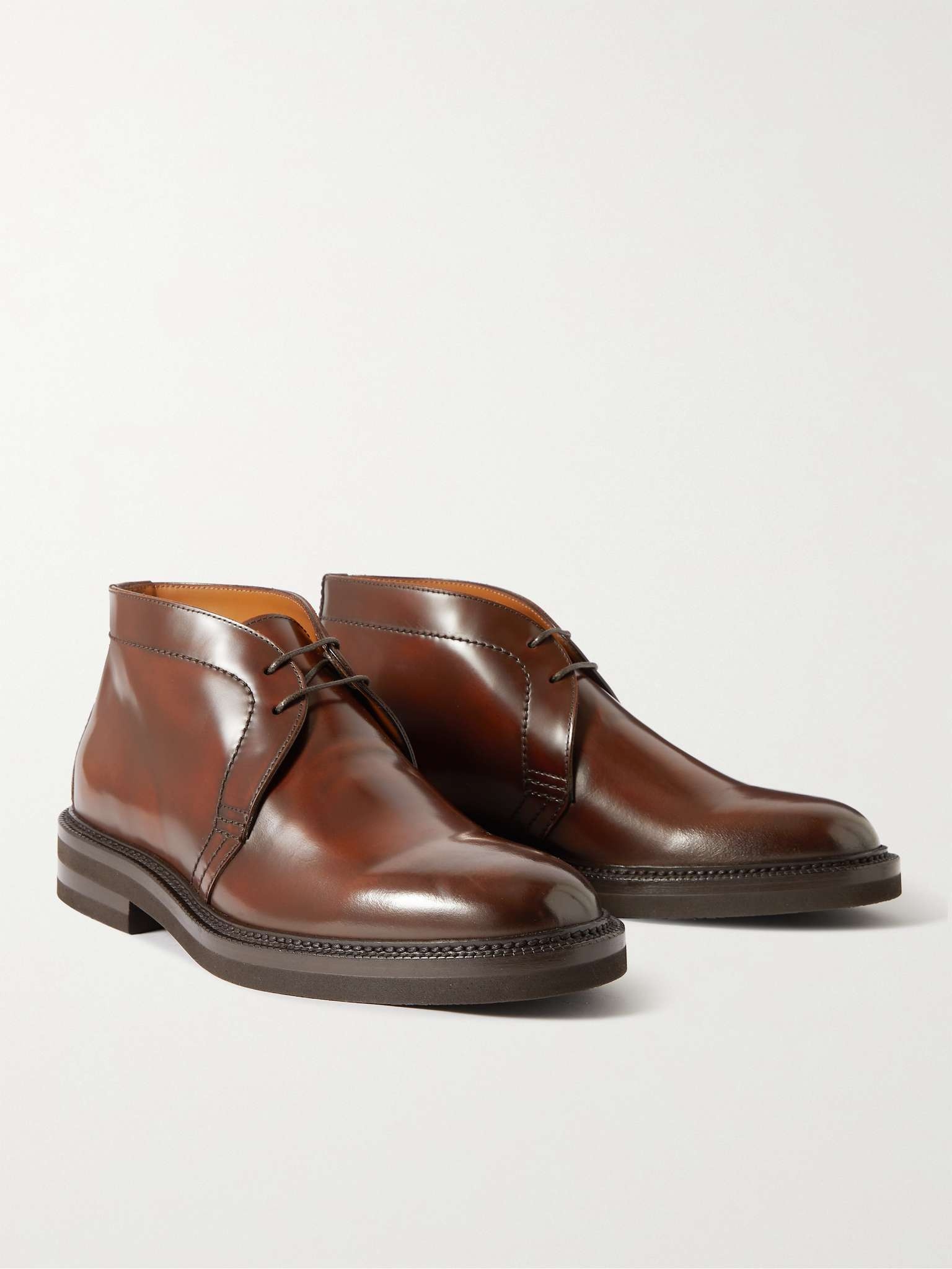 Leather Chukka Boots - 4