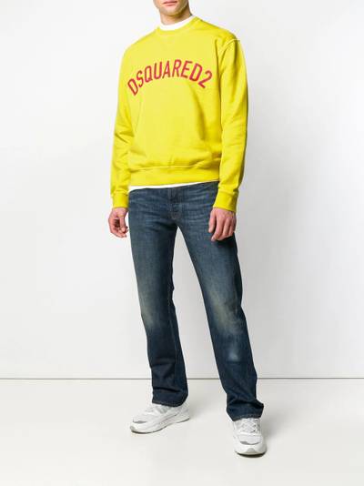 DSQUARED2 logo print sweatshirt outlook