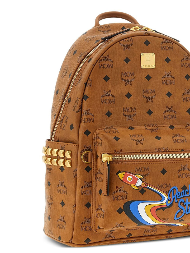 Visetos-monogram rocket-print backpack 3