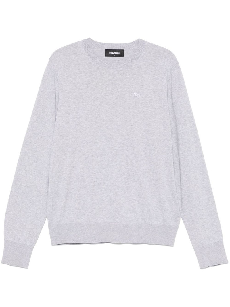logo-appliqué sweater 1