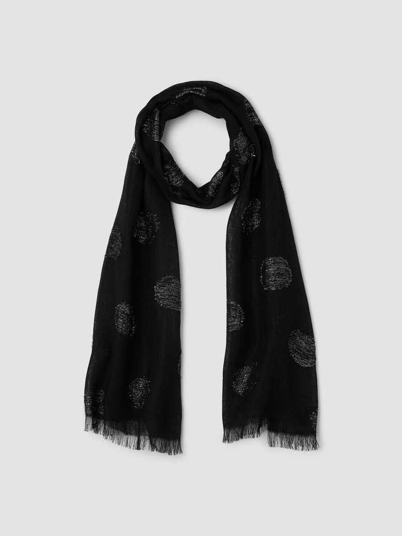 Linen Filcoupe Shimmer Scarf 1
