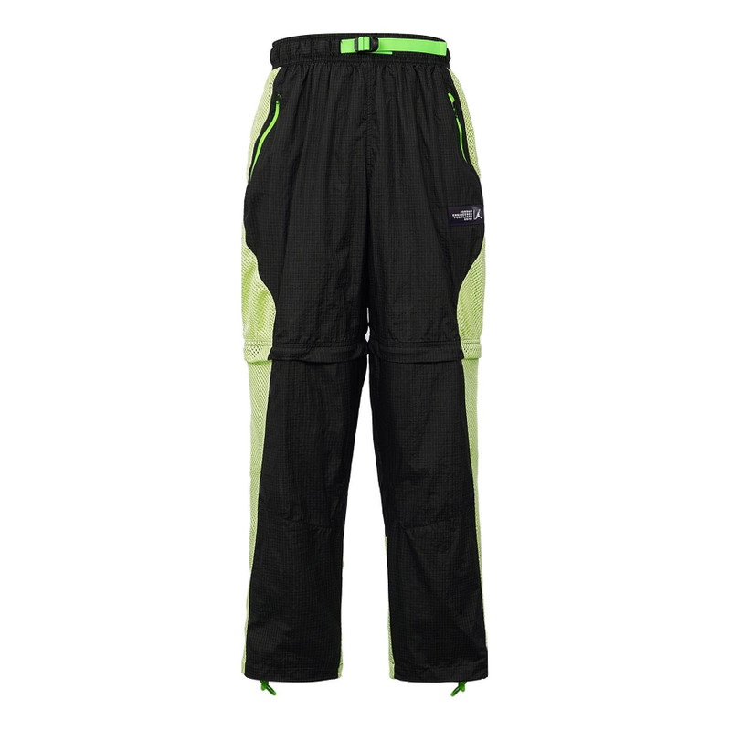 Air Jordan 23 Engineered Splicing Mesh Breathable Detachable Sports Pants Black DA5621-010 - 1
