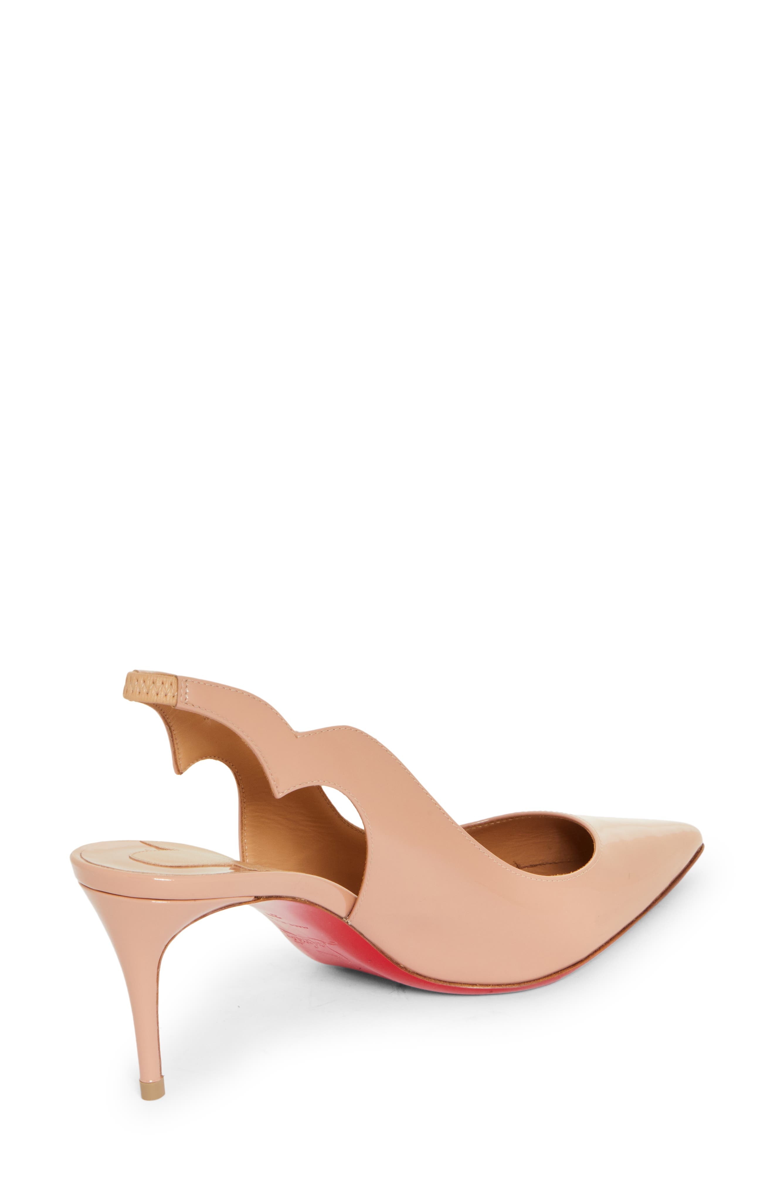 Christian Louboutin Hot Chick Pointed Toe Slingback Pump in N295 Beige/Lin Beige at Nordstrom - 2