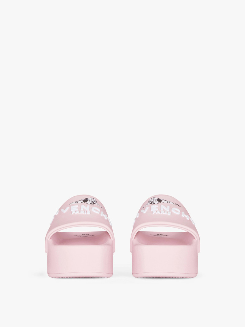 SLIDE 101 DALMATIANS SANDALS WITH PLATFORM IN RUBBER 2