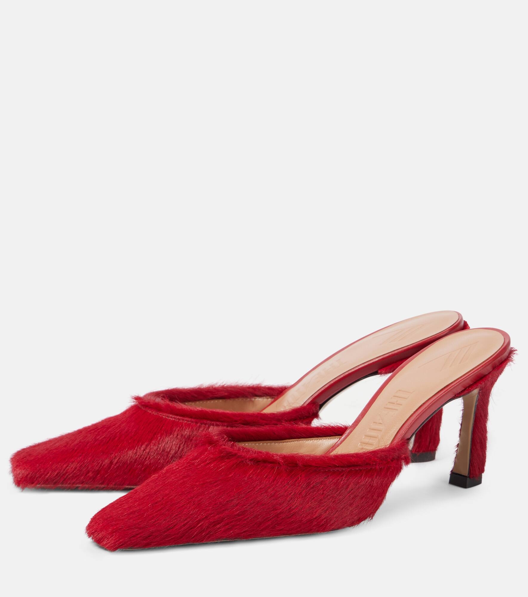Juno 75 calf hair mules - 4