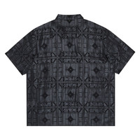 Supreme Supreme Tray Jacquard Short-Sleeve Shirt 'Black' | REVERSIBLE