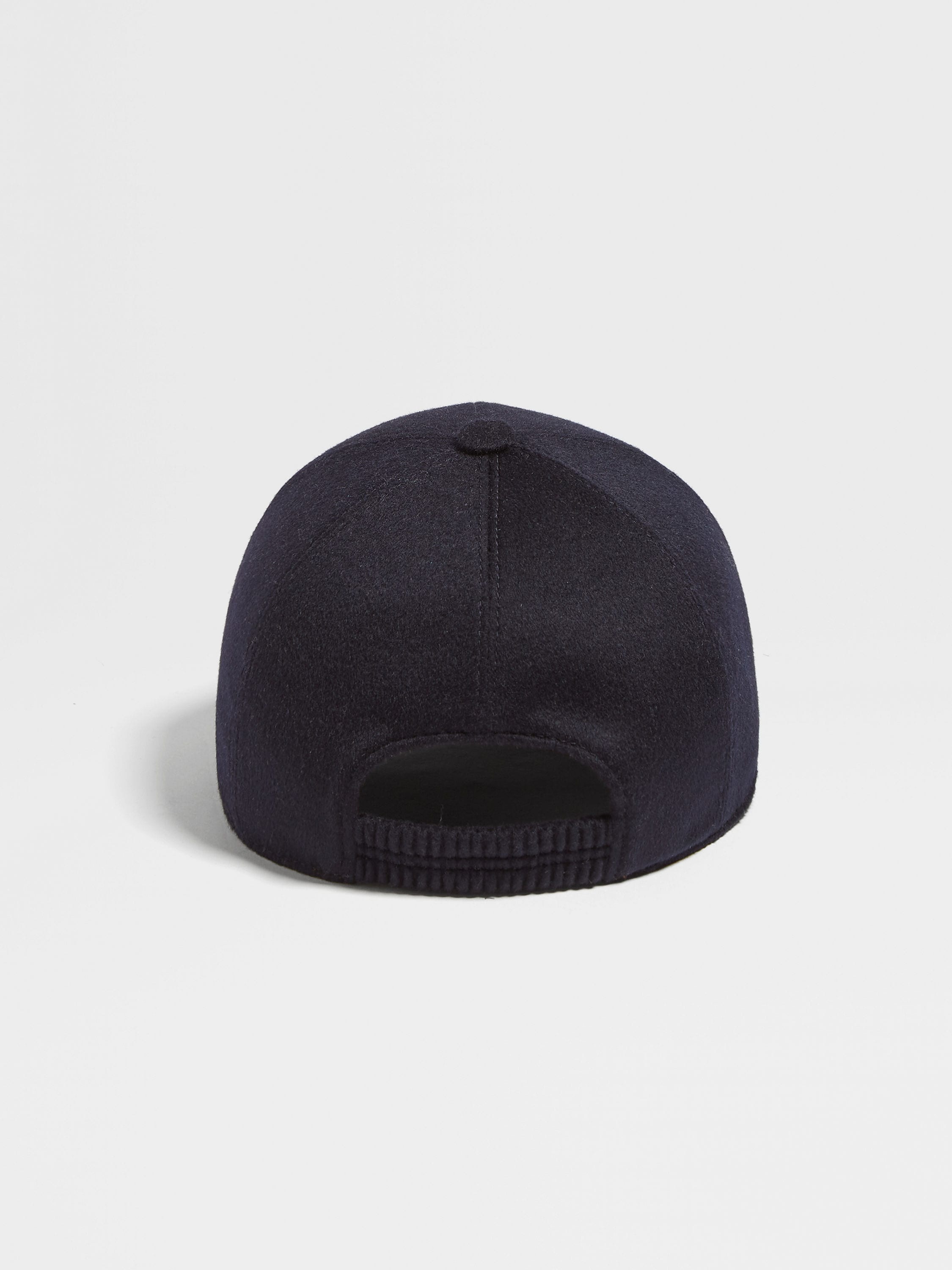 DARK BLUE OASI CASHMERE BASEBALL CAP - 3