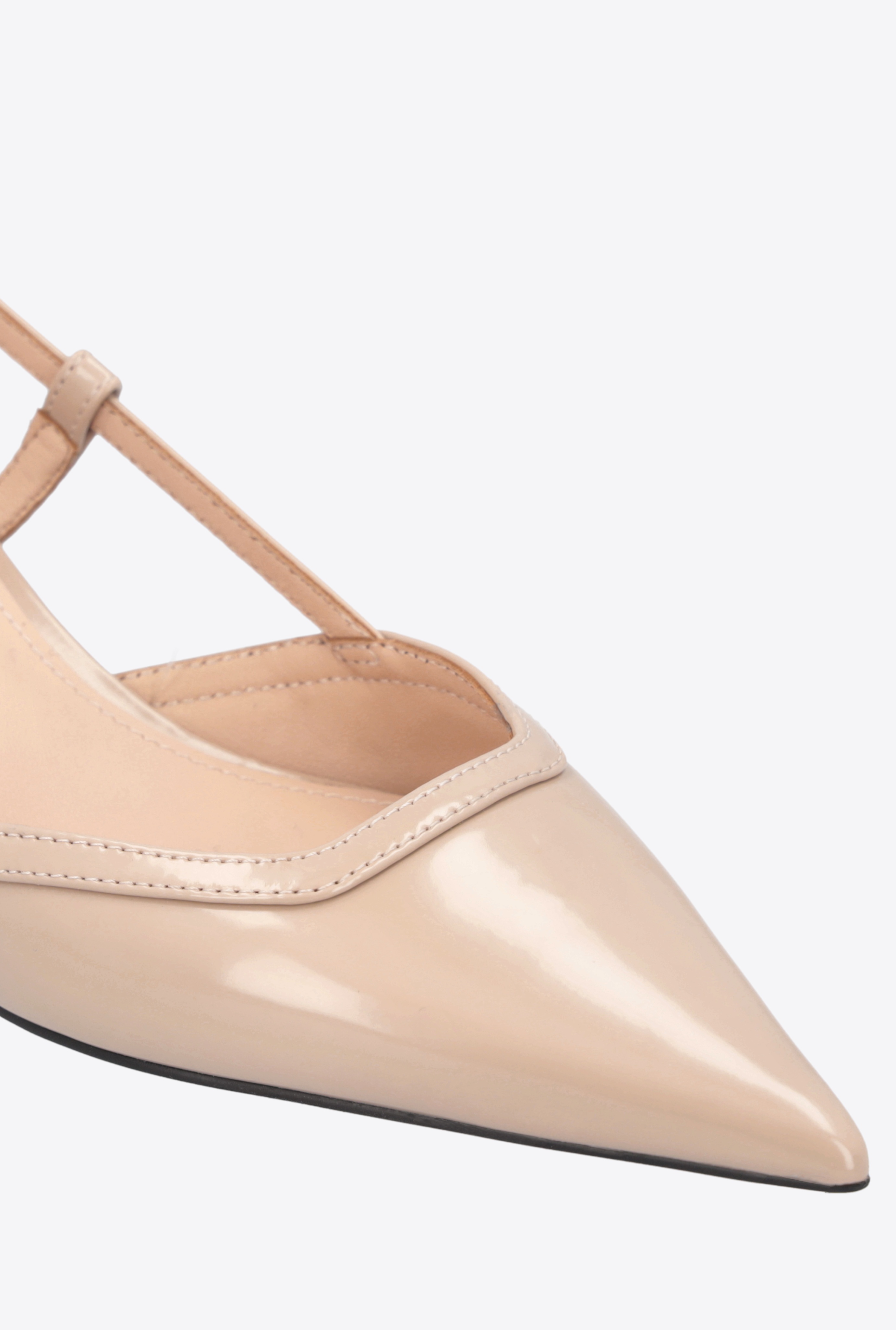 BRUSHED LEATHER PUMPS - 4