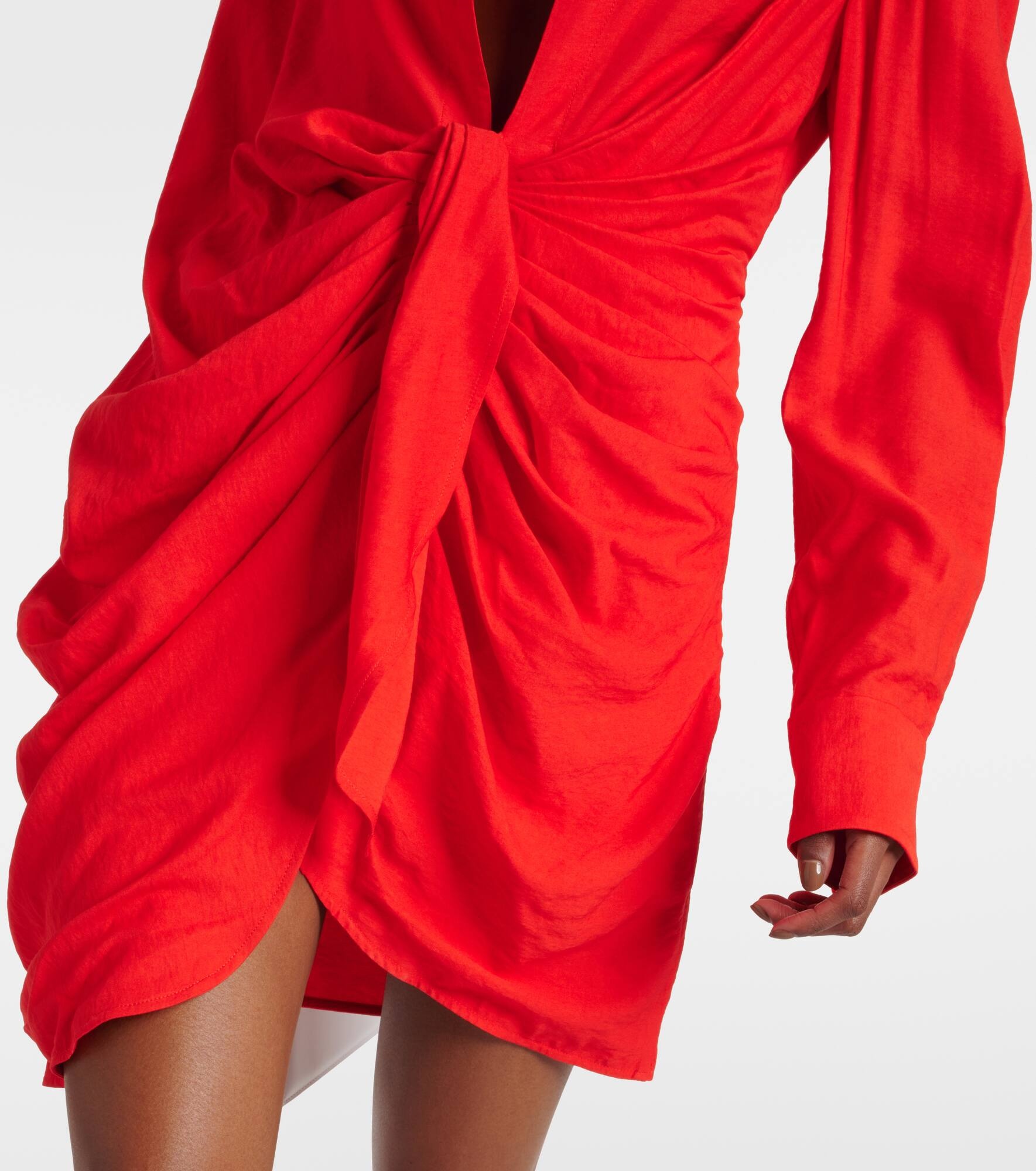 La Robe Bahia draped shirt dress - 5