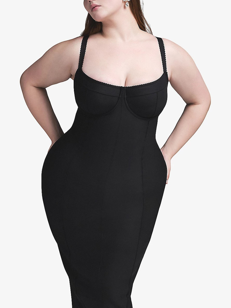 slim fit dress slacks Aspen Fitted Maxi Dress – No. 14 main image 0