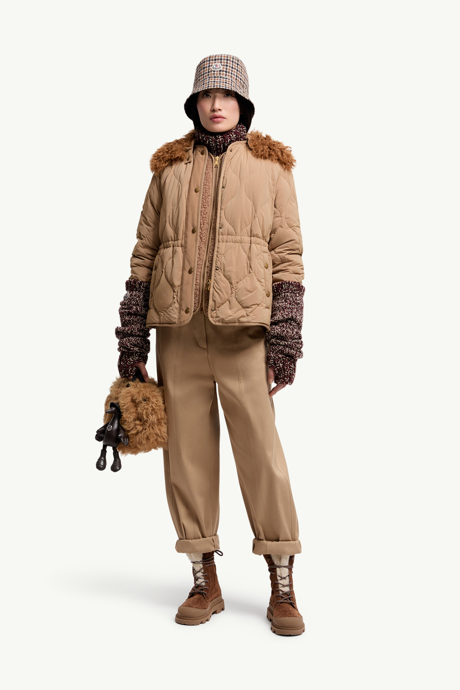Quintin 3-in-1 Shearling-Trimmed Short Down Jacket - 2