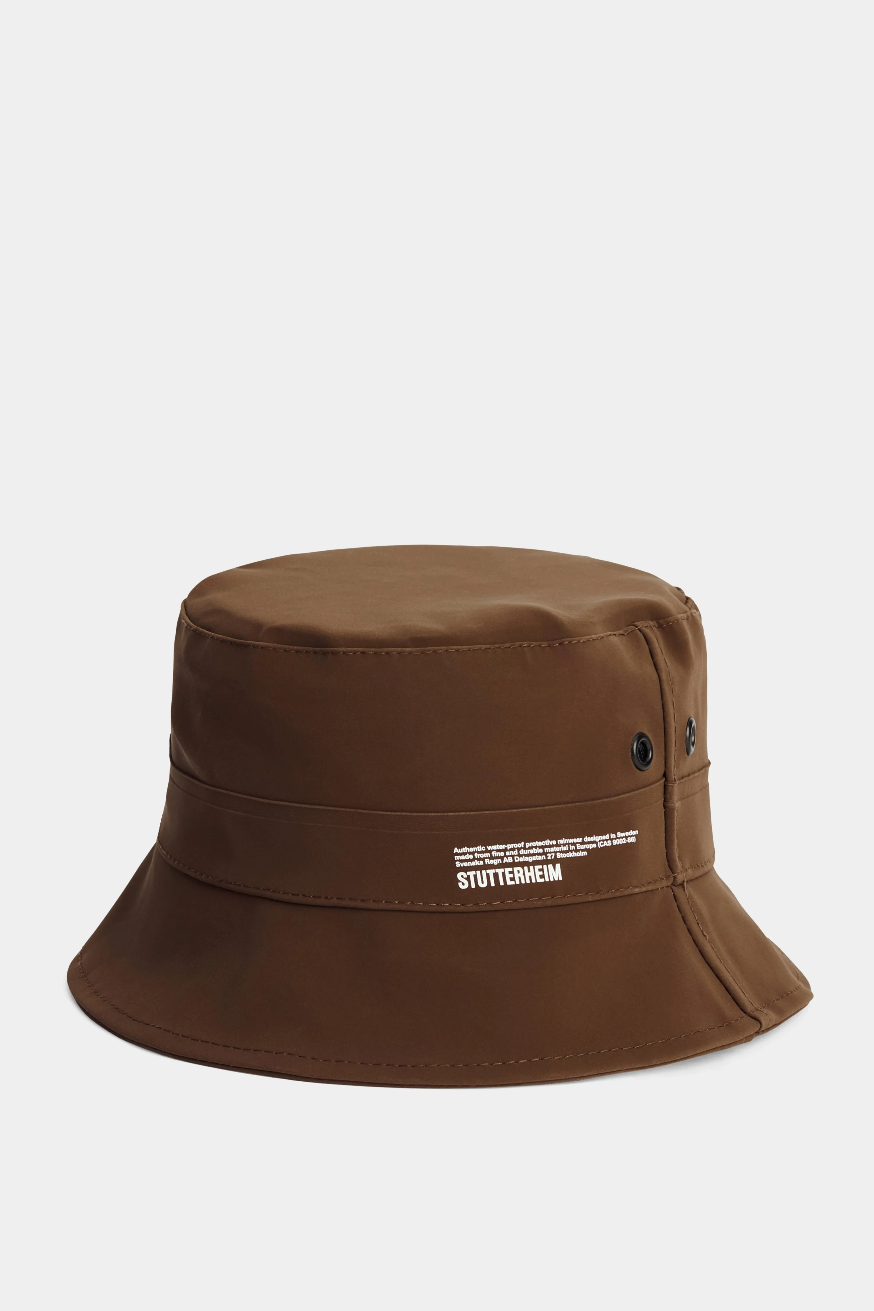 Beckholmen Matte Bucket Hat Dark Brown - 1