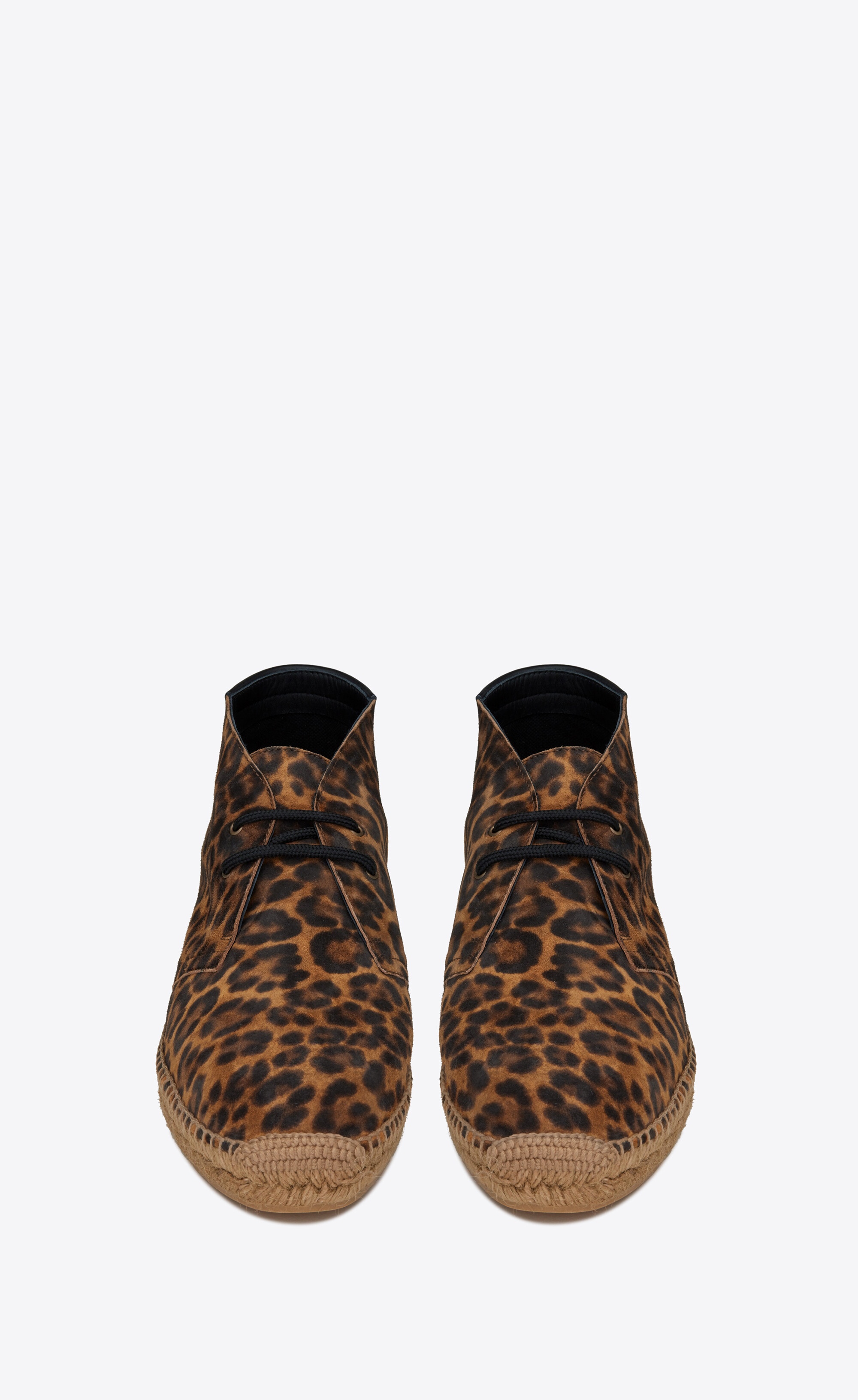 laced espadrilles in leopard-print suede - 2