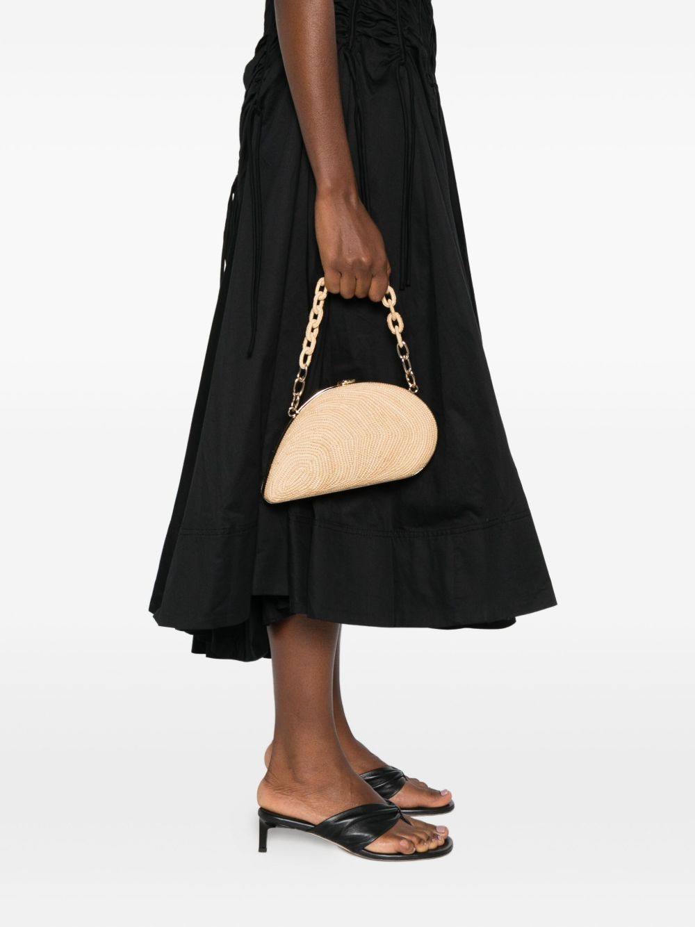 Bridget raffia chain clutch bag - 2