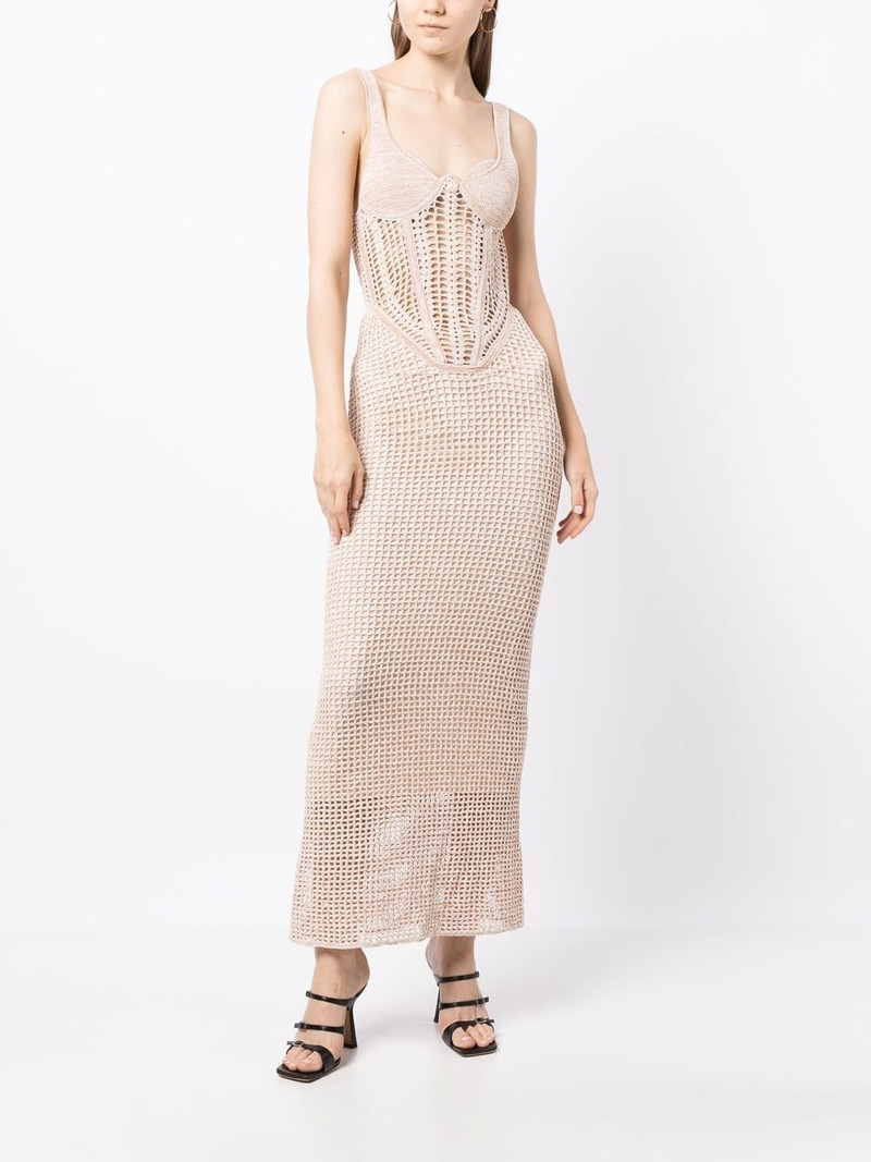 Dion Lee marled corset dress outlook
