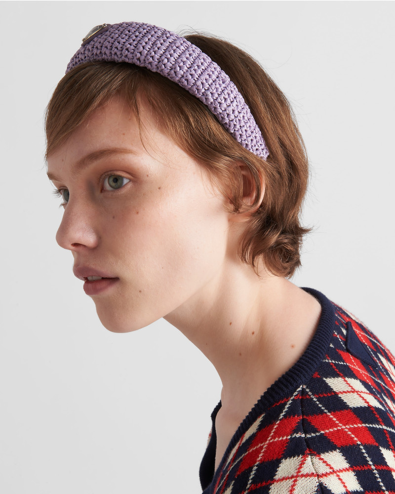 Prada Crochet headband outlook