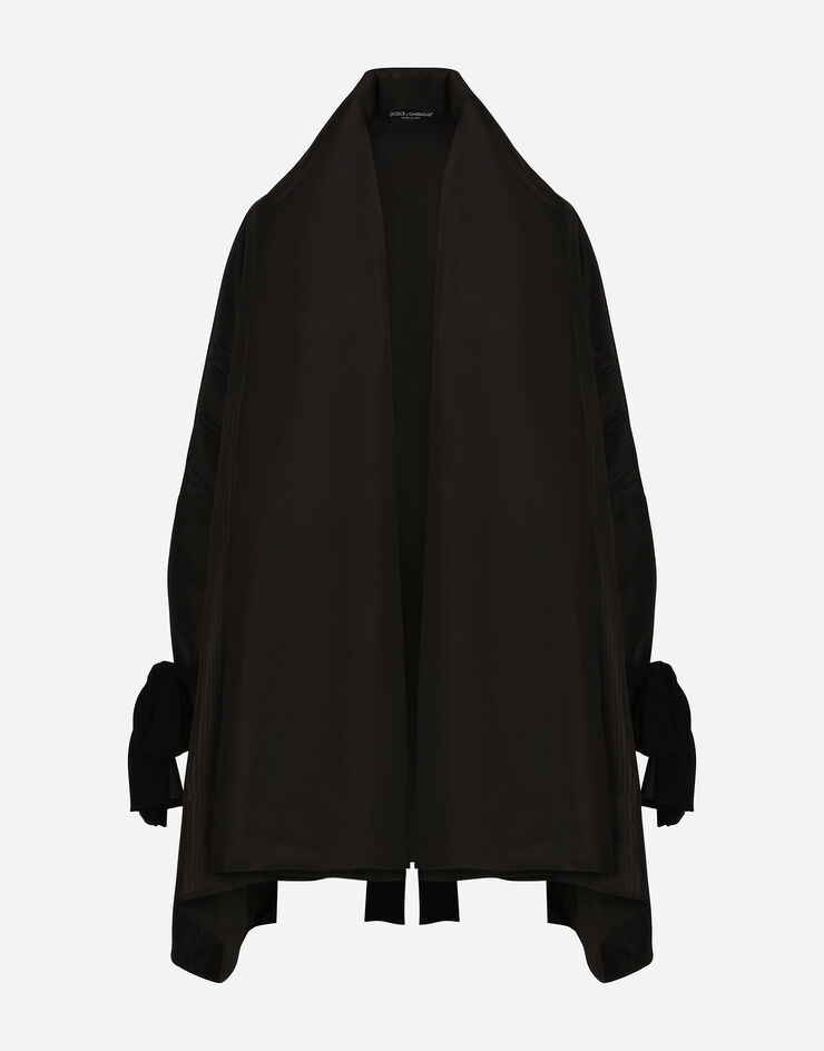 Taffeta and moiré cape with the Re-Edition label - 1