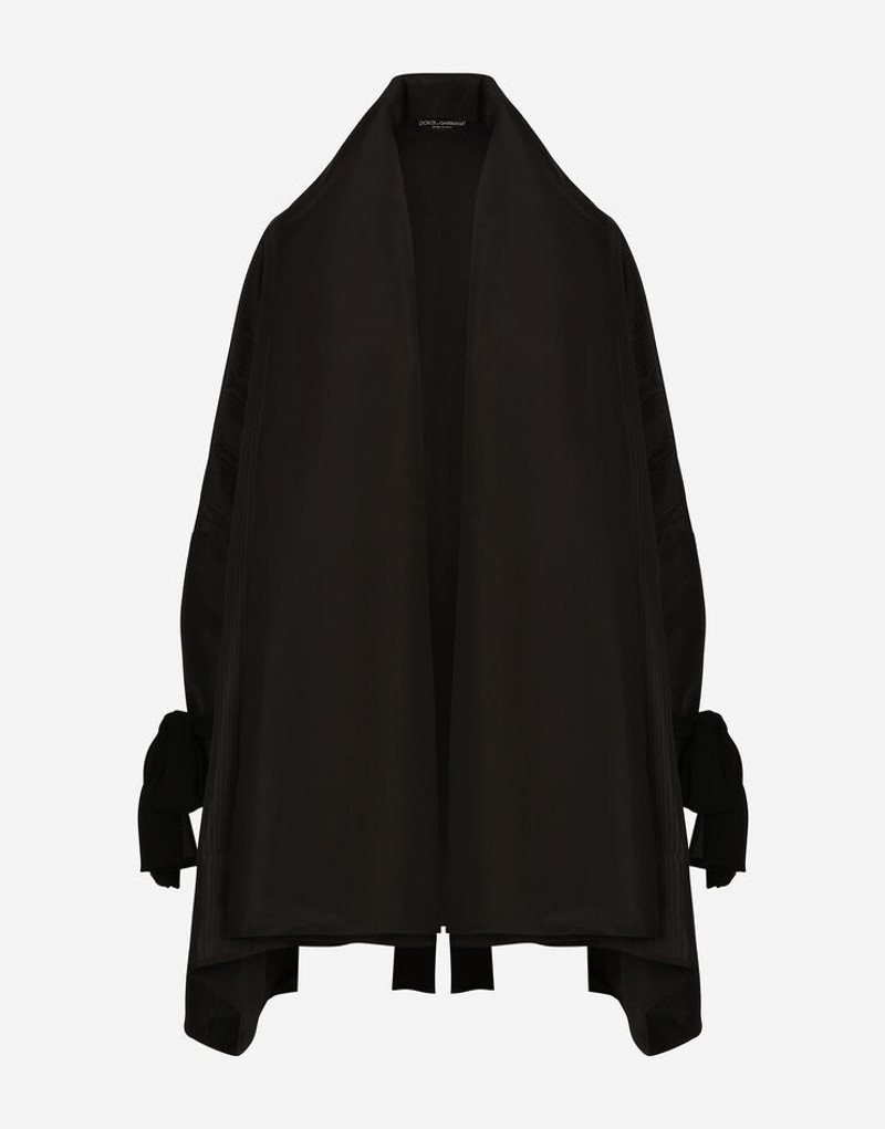 Taffeta and moiré cape with the Re-Edition label 1