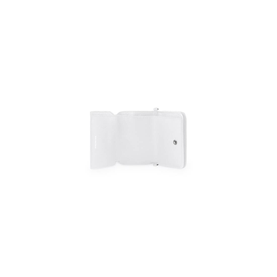Women's Cash Mini Wallet On Chain in White/black - 5